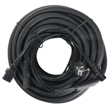 Pronomic Hybridkabel Schukostecker auf Kaltgerätebuchse XLR/XLR 15m (EUIECX)