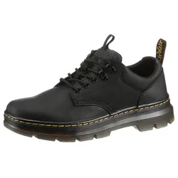 Schnürschuh DR. MARTENS "Reeder WYOMING", Herren, Gr. 41, schwarz, Leder, casual, Schuhe, Freizeitschuh, Halbschuh, Schnürschuh mit typischer Kontrastnaht