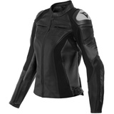 Dainese Racing 4 Damen Lederjacke, schwarz 36