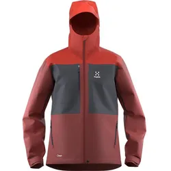 HAGLÖFS Herren Regenjacke Front Proof Jacket Men, Habanero/Corrosion, M