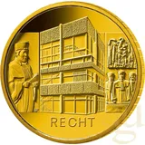 Münzprägestätten Deutschland 1/2 Unze Gold 100 Euro Säulen der Demokratie Recht 2021