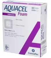 AQUACEL FOAM Adhésif - Pansement hydrocellulaire adhésif siliconé 8 x cm Pansement(S) 10 pc(s)