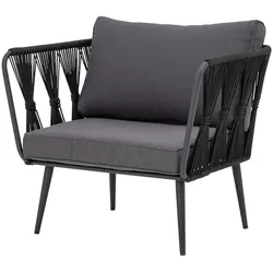 Bloomingville - Pavone Outdoor Lounge Sessel, schwarz