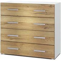 Vladon Kommode, Eiche, 76x72x35 cm, Wohnzimmer, Kommoden & Sideboards,