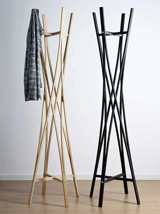 Standgarderobe Tra Zilio A&C braun, Designer Shin, Tomoko Azumi, 162x47x32 cm