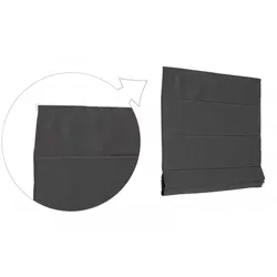 Basic Raffrollo Faltrollo 120x240 cm Anthrazit Raffgardine