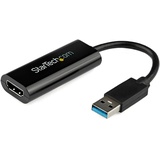 Startech StarTech.com USB 3.0 auf HDMI Adapter - 1080p(1920x1200) - Kompakter USB auf HDMI Adapter für Monitor - Externe Grafikkarte - USB A auf HDMI Adapter - USB zu HDMI - Schwarz - Windows (USB32HDES)