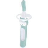 MAM Baby ́s Brush Massaging Brush 3m+ Turquoise Zahnbürste zur Massage des Zahnfleisches und zur Reinigung der ersten Zähne