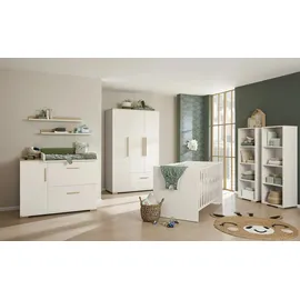 Paidi Kleiderschrank Enie 123,5 x 200,4 x 55,6 cm Eiche massiv weiß