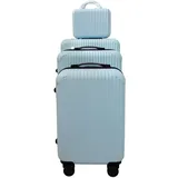 NTK-Collection Frenzi Koffer-Set 4-tlg. blau/silber
