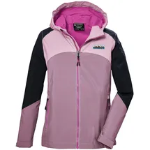 KILLTEC Mädchen Funktionsjacke ist wasserdicht/Regenjacke mit Kapuze KOS 150 GRLS JCKT, rosenholz, 140, 43019-000