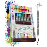 ONLINE USV-Systeme ONLINE Brush-Pen Set Calli.Brush Double Tip, Pens 24er