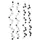 Boltze Capiz Girlande 4er-Set 2xhell+2xdunkel L:180cm