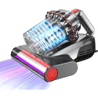 Suewidfay Milbensauger für Matratzen, 17Kpa Matratzensauger mit UV-C Licht & 65°C Heißluft, Milbenstaubsauger Bettmatratzen-Staubsauger mit Intelligente LED-Anzeige für Betten, Kissen, Sofas Teppiche
