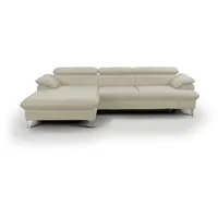 Cotta Ecksofa, Beige, Leder, L-Form,L-Form, 254x167 cm, Wohnzimmer, Sofas & Couches, Wohnlandschaften, Ecksofas