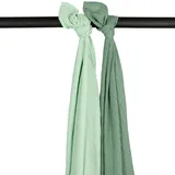 Meyco Swaddle Pucktuch- Uni / 2 Stück / Soft Green