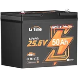 24V 50Ah LiFePO4 Batterie mit Bluetooth für 100lb Elektromotor-Boote, Angeln - Schwarz