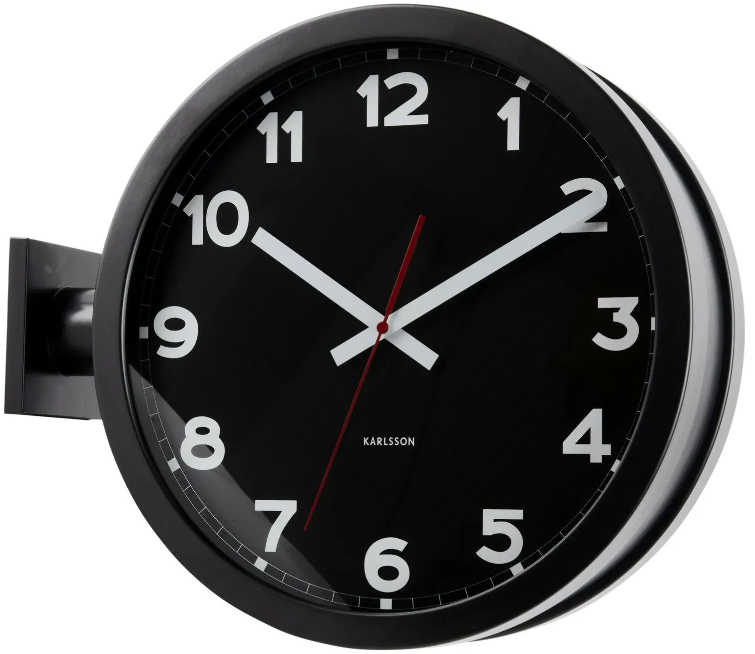 KARLSSON Wanduhr doppelseitig NEW CLASSIC - B/H/T ca. 36,00x14,00x8,50