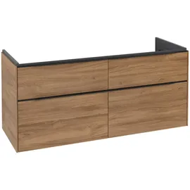 Villeroy & Boch Waschbeckenunterschrank Subway 3.0 4 Auszüge 127,2 x 57,6 x 47,8 cm Kansas Oak