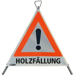 Nestle Warnpyramide Holzfällung