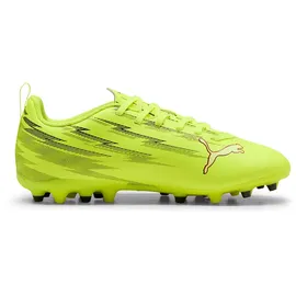 Puma Ultra 6 Play MG Kinder Yellow Alert/Black/Glowing Red 33