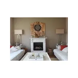 WDS WOODEN Dartboard Surround | Premium Dart-Wandschutz | OHNE Tablet-Halter naturholzfarben|braun No Size