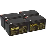 Akku kompatibel Elektro Scooter u.a MZ Charly 4x 12V 14Ah AGM Blei Accu wie 15Ah