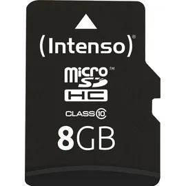 Intenso microSD Class 10 8 GB + microSD-Adapter