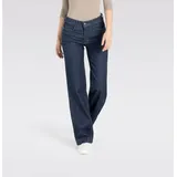 MAC Wide Leg Jeans mit Bügelfalte in Rinse-Waschung-D40 / L32