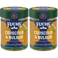 Fuchs Gewürze Gourmet Selection Naher Osten/Afrika – Couscous und Bulgur Gewürzmischung,nachfüllbarer Gewürz Mix,zum Würzen von - Bulgurgerichten,vegan,55 g (Packung mit 2)