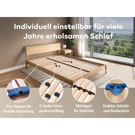 Betten-ABC MaDeRa 7-Zonen-Lattenrost mit Bettkastenfunktion 90 x 200 cm