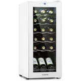 Klarstein Shiraz 18 Slim Uno Weinkühlschrank 50l 18Fl Touch-Bedienfeld 5-18°C Weißes Glas BRAND_75368113