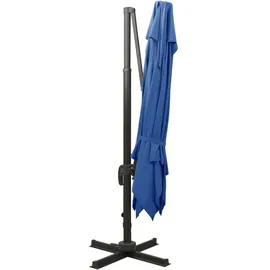vidaXL Ampelschirm mit Lüftung 300 x 300 cm azurblau