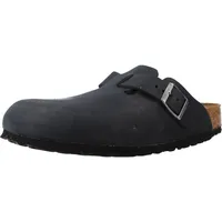 Birkenstock Boston Nubukleder geölt schmal schwarz 44