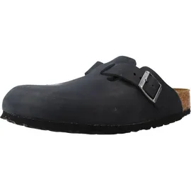 Birkenstock Boston Nubukleder geölt schmal schwarz 44