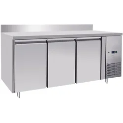 METRO Professional Kühltisch GCC3100BS, Edelstahl, 179.5 x 70 x 85 cm, 334 l, 400 W, automatische Abtauung, mit Schloß und Aufkantung, silber