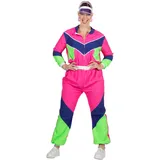 Wilbers Damen Kostüm 80er Jahre Trainingsanzug Karneval Fasching Gr.52