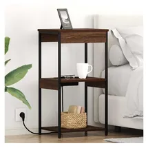 vidaXL Nachtschrank 41 x 31 x 76 cm Braun
