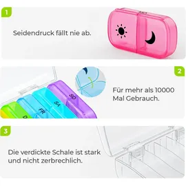 luxuskollektion Medikamentenbox 7 Tage 2 Fächer