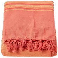 Homescapes - Tagesdecke Morocco, terracotta gestreift, 225 x 255