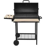 Red deco Holzkohlegrill 38x33,5 cm mit Wagen - kentucky