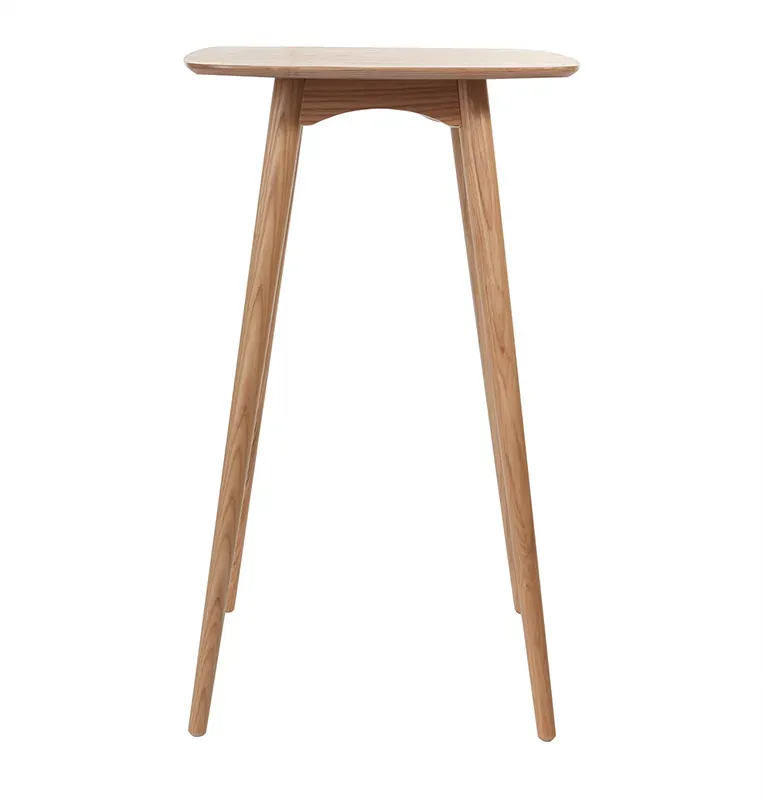 Table haute carrée frêne scandinave L60 cm BALTIK