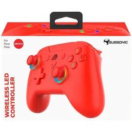 Subsonic Wireless Controller Rot für Switch