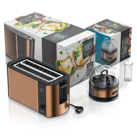 Arendo Langschlitz-Toaster Kupfer