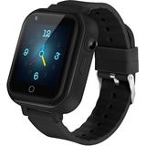 4G GPS Smartwatch für Mädchen Jungen, IP67 Wasserdicht Sport Smart Watch Telefon für Kinder, mit Kamera WiFi Video Telefonanruf SOS Schrittzähler Geschenke für Kinder 3-14 Yea, T16 Concise Black