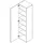 WIMEX Malta Drehtürenschrank 30 x 185 x 40 cm weiß
