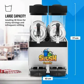 Royal Catering Slush-Maschine - 2 x 15 Liter