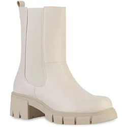 Damen Klassische Stiefeletten in Beige
