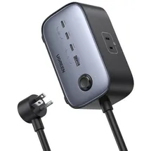 UGREEN CD270 Steckdosenleiste EU 2 AC-Steckdosen, 100 W, 1,8 m in schwarz | Gr.: onesize