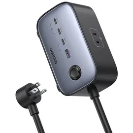UGREEN CD270 Steckdosenleiste EU 2 AC-Steckdosen, 100 W, 1,8 m in schwarz | Gr.: onesize